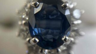 天然サファイア pt900 1.25ct