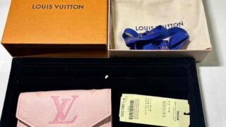 LOUISVUITTON ポルトフォイユ ピンク財布高価買取