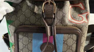 GUCCI インタ－ロッキング プリントバック高価買取