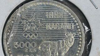 1998年 長野オリンピック 5000円硬貨 買取